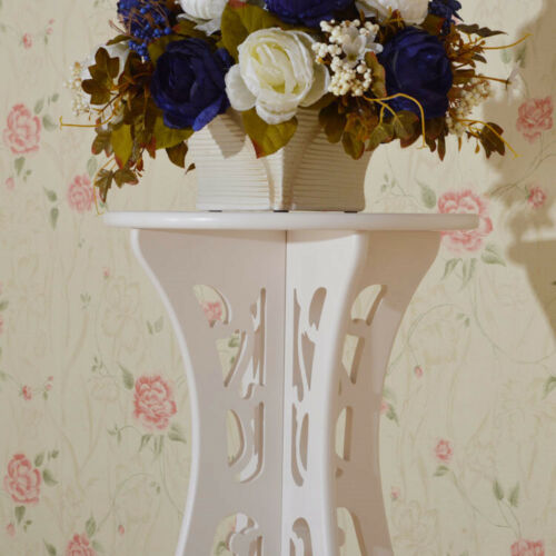 Corner Small Round Side Table Beside Tea Coffee Lamp Plant Rack Stand Room Decor - Imagen 8 de 12