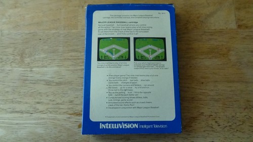 INTELLIVISION MAJOR LEAGUE BASEBALL FCTVO EARLY RELEASE BOXED - Picture 7 of 7