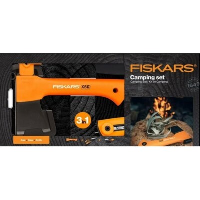 6411501200860 FISKARS AXT BEIL X5 - XXS + MESSER + SÄGE 