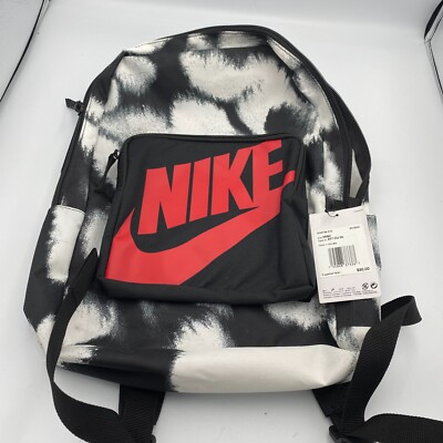 nike 16l backpack New Nike Classic Backpack 16L Black White Red DO6738-010 - NWT