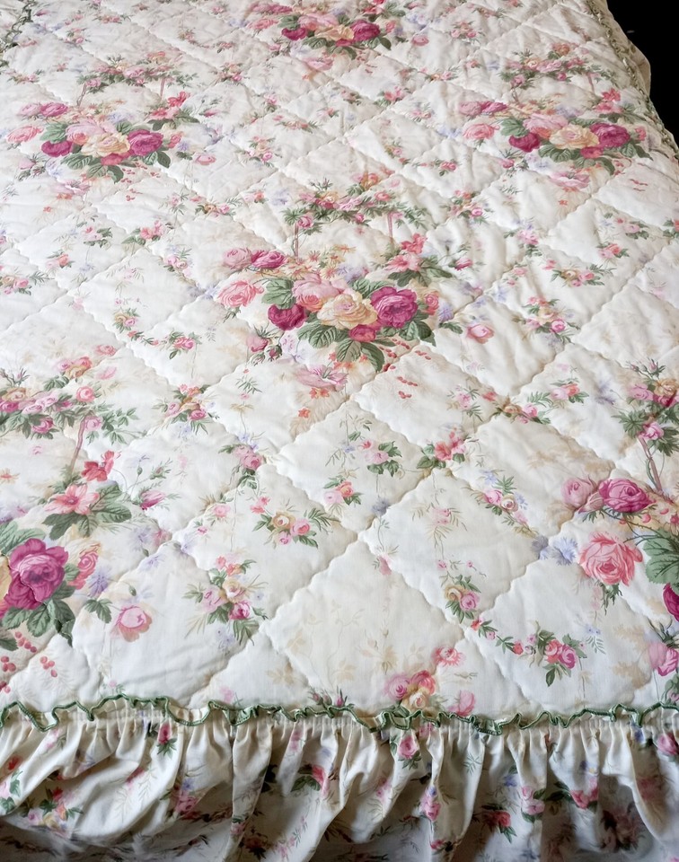 Vintage Dorma Country Diary Collection Single Valanced Bedspread