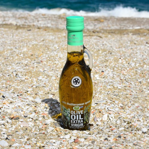 KORVEL Greek EVOO with Mediterranean herbs, Amphora 8.45 fl oz - Picture 5 of 7