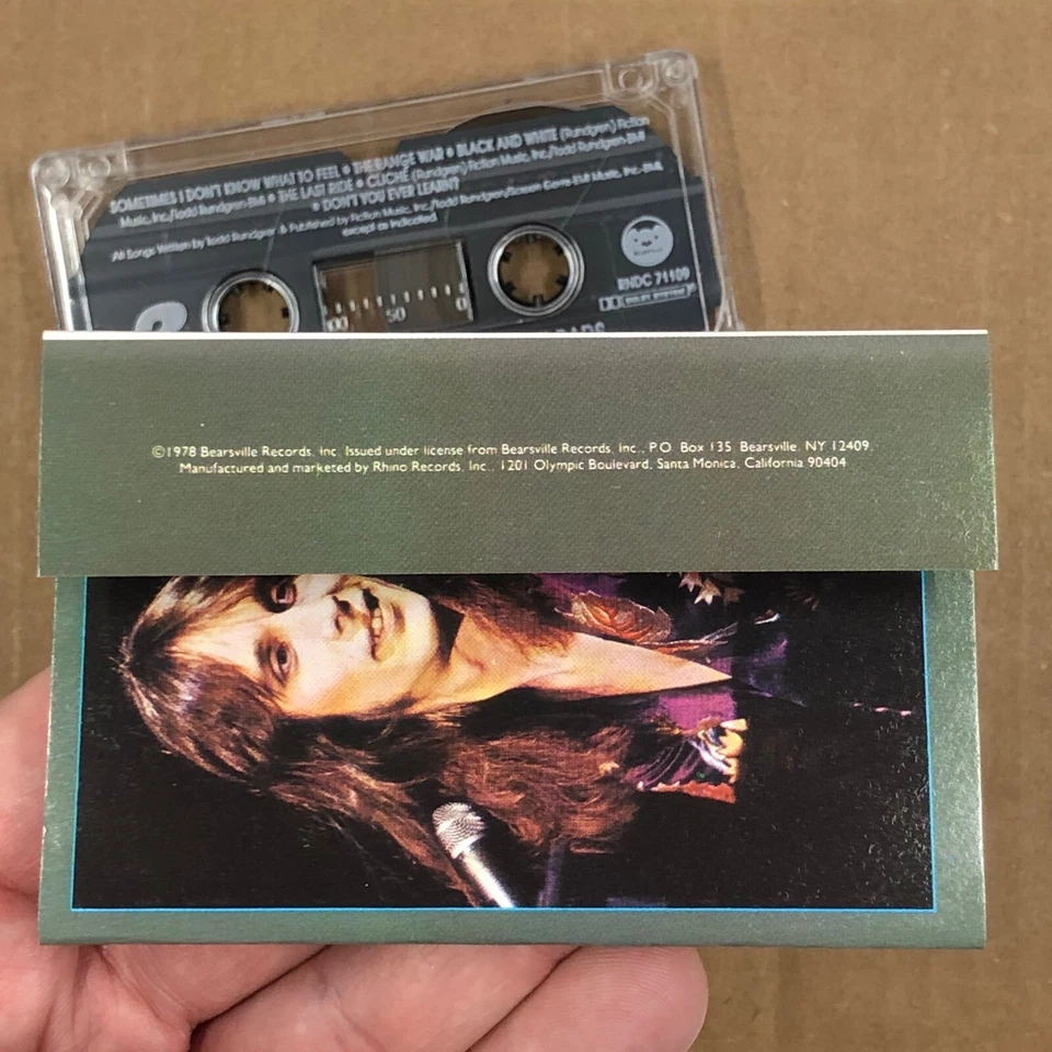 TODD RUNDGREN Cassette Tape 70s Rock Pop BACK TO THE BARS STEVIE NICKS HIPGNOSIS Foto 4 de 4