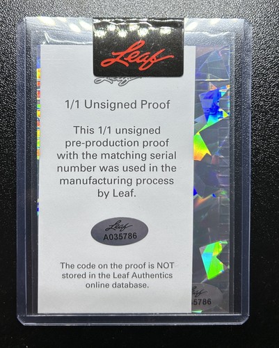Ethan Wilson 2021 Leaf Pro Set Metal #d 1/1 RED UNSIGNED PROOF Phillies XRC - Picture 2 of 2