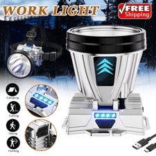 LED Headlamp Rechargeable 90000LM High Power Headlight Head Torch Head Lamps USB