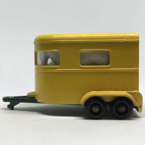 Lesney Matchbox Superfast Pony Trailer No.43 1970 Yellow W/Horses United Kingdom - Picture 2 of 11