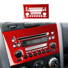 For Suzuki Grand Vitara 2006-13 Red Carbon Fiber Center Control CD Panel Trim A1