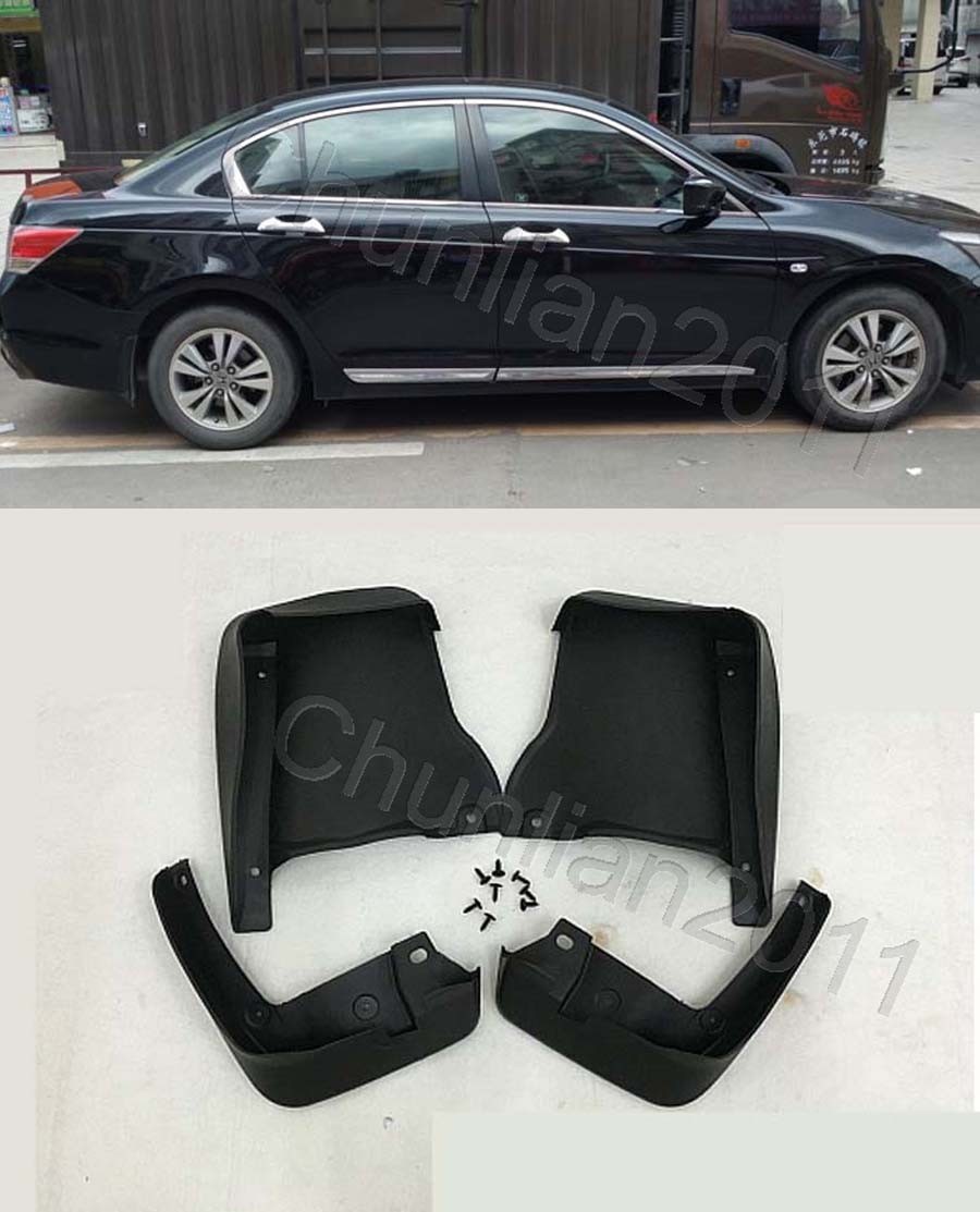 Mud Flaps Splash Guard Mudguards for 2008-2012 Honda Accord Sedan 4-Door-image
