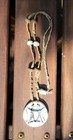 GEMINI Twins Clay Pendant w/ Macrame Chain Cording ZODIAC ASTROLOGY Boho