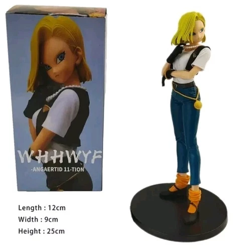 ANDROID 18 C18 - DRAGON BALL Z - ACTION FIGURE 12 CM ANIME MANGA COLLECTION