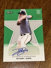 ANTHONY SUSAC 2020 Leaf Perfect Game GREEN AUTOGRAPH #3/10 ARIZONA RANGERS