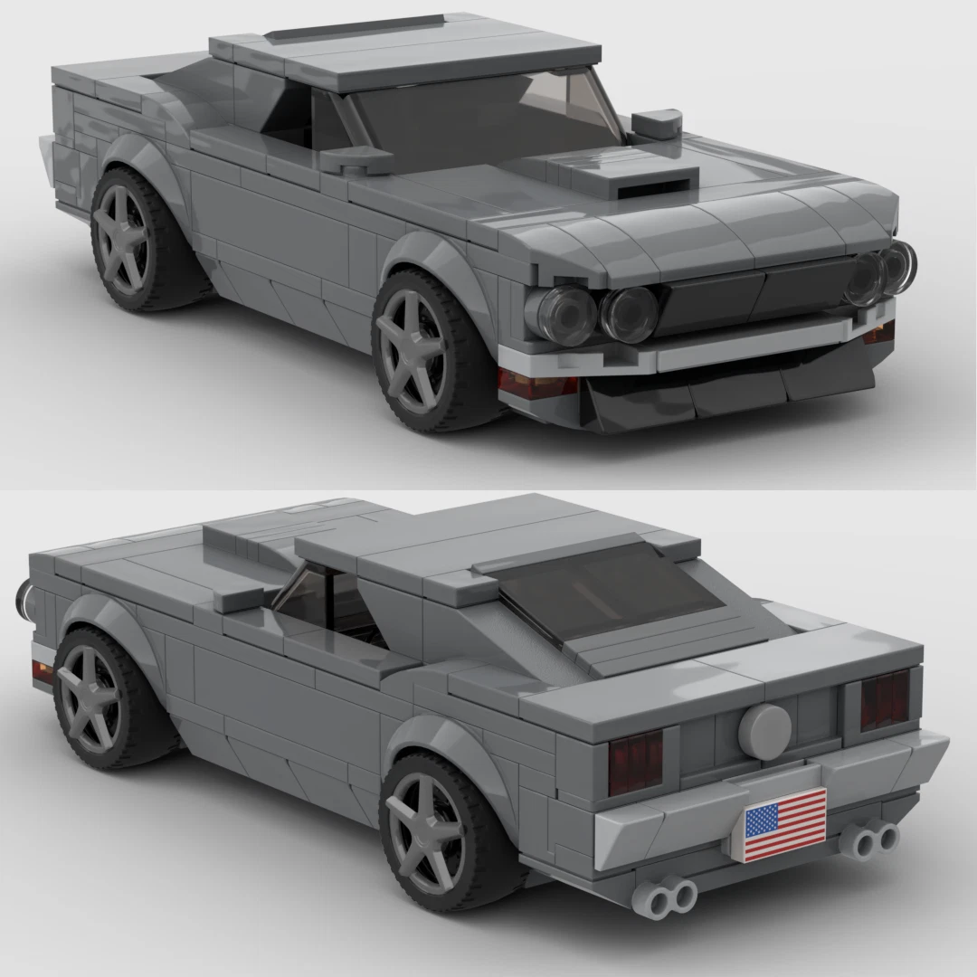 LEGO Speed Champions Custom kit, Classic Pony Car looks like a Ford Mustang  Boss