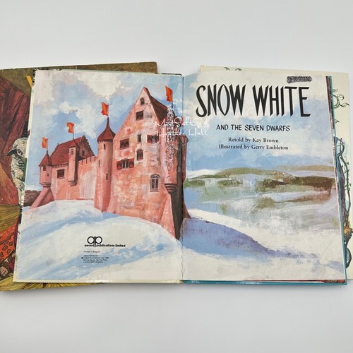 6 Large Vintage Book Bundle The Littlest Snowman Snow White & Others 1970s - Picture 5 of 18