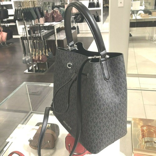 Bolso Mensajero Grande MICchael Kors Bolso de Mano Bolso Cartera Bandolera Hombro Negro - Imagen 5 de 12