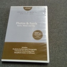 Creative Memories Software Photos  Fonts: Earth, Water,  Sky