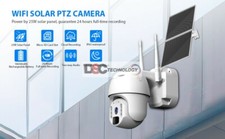 Wifi Camera 1080P 25W Solar Panel PTZ Camera Outdoor 2MP PIR Human Alarm CCTV
