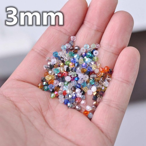 3mm 4mm 6mm 8mm Doppelkegel/Bicone Facettiert Kristall Glas Lose Perlen - Bild 9 von 72