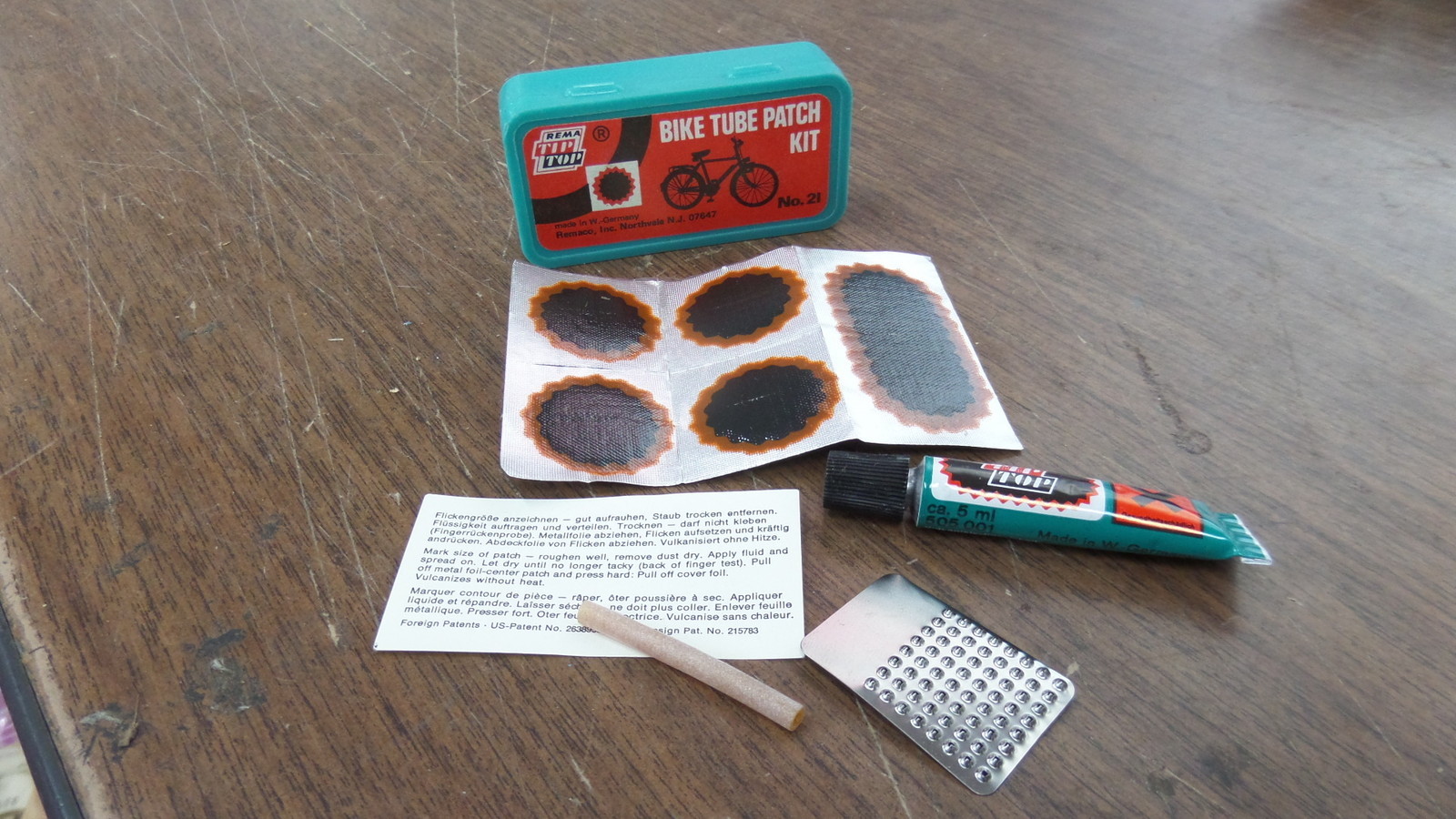 Vintage Rema Remaco Tip Top Bike Bicycle Inner Tube Patch Repair Kit No