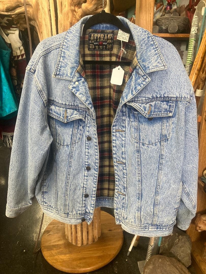 ジャケット・アウター UFO ATCA2 JACKET Ver.FADED COLOR DENIM Vintage Attrak Denim Lined Insulated Designer Button Jacket w