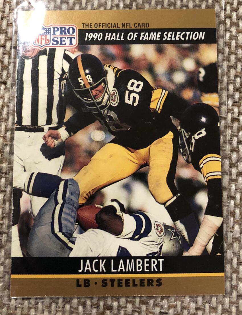 1990 Pro Set HOF Selection #27 Jack Lambert Pittsburgh Steelers