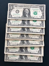 1955  $1 (ONE DOLLAR) YOUR CHOICE (1) BIRTHDAY - ANNIV NOTE - SEE DESCRIPTION