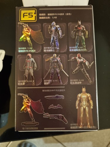 BATMAN ARKHAM KNIGHT F5 - RED HOOD 01 ACTION FIGURE MODEL KIT 10 CM DC COMICS - Foto 7 di 8