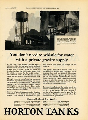 1929 Horton Tank Ad: ARMCO American Rolling Mill Ashland, Kentucky Plant Picture