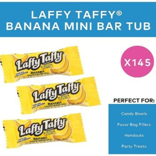 Banana Taffy Candy – Individually Wrapped Bulk 145 Piece Pack – Chewy Sweets - Picture 4 of 10