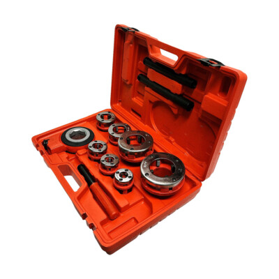 Manual Pipe Threading Set, Ratcheting Pipe Threading Tool, 7 Dies 3/8'' to 2'' 