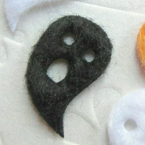 90 pc x 0.75" Mix Padded Scary Furry Ghost Appliques/Halloween Spooky Chic ST238 - Picture 3 of 5
