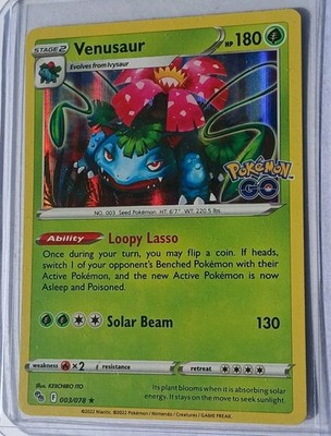    2022 Pokemon GO Prismatic HOLO VENUSAUR MINT or Better! Gradable!    