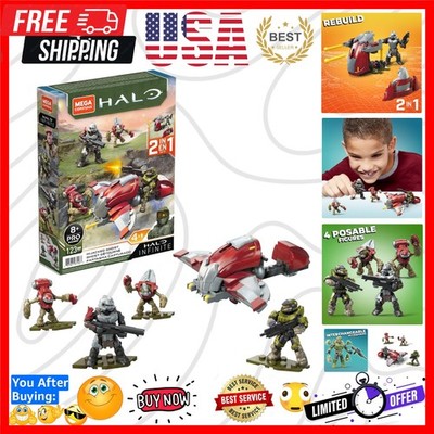 Mega Construx Halo Hijacked Ghost Vehicle Halo Infinite Construction Set, Bui...