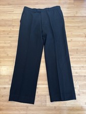 Vintage Versace Pleated Dress Pants Size 54 Black Made In Italy Women  s