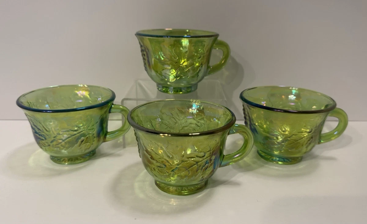Carnival Glass Punch Cups In Vintage Imperial Carnival Glass for