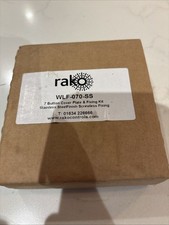 Rako WLF - 070- SS 7 Button Cover Plate with Screws  STAINLESS STEEL FINISH