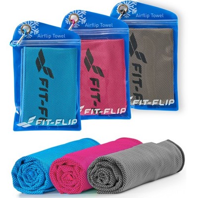 Fit-Flip Kühlhandtuch 3er Set - als cooling towel und mikrofaser Kühltuch