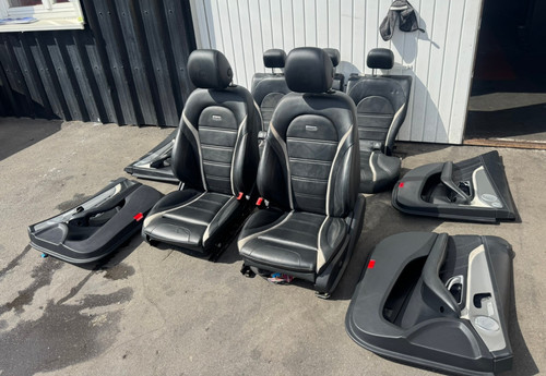Sportsitze Sitze Lederausstattung Schwarz Mercedes Benz C63 AMG W205 Limo OEM
