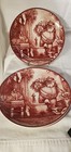 4 Wedgwood Williams Sonoma Mayfair Father Christmas Dessert Salad Plates 8 3/4"