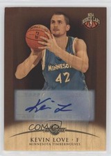 2008 Topps Hardwood Mahogany Wood Rookie Signatures 9/9 Kevin Love #105 Auto 1b0