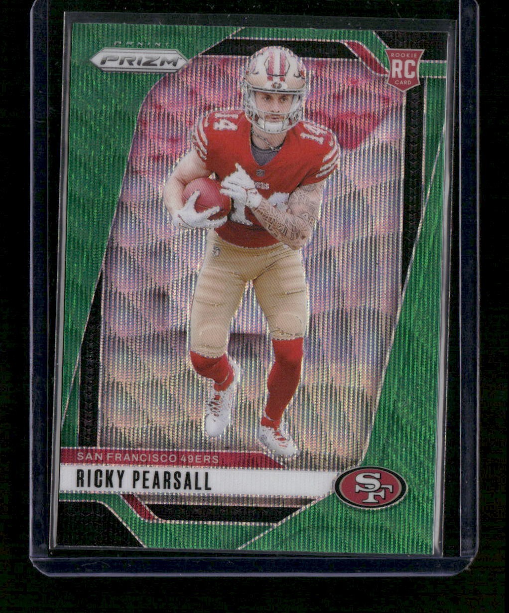 2024 Panini Prizm Ricky Pearsall Green Wave #383 Rookie San Francisco 49ers