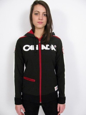 RARE HBC HUDSONS BAY 2010 VANCOUVER OLYMPIC TEAM SOFT-SHELL POLY HOODED JACKET~S