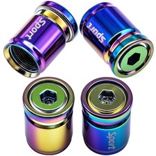 Universal Aluminum Anti Theft Car Tire Valve Stem Caps 4 Pcs Aluminum Valve Caps Universal Aluminum Anti Theft Car Tire Valve Stem Caps 4 Pcs Aluminum Valve Caps