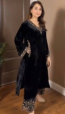 Velvet Suits Pakistani Salwar Kameez Ready To Wear Dress Party Bollywood Wedding