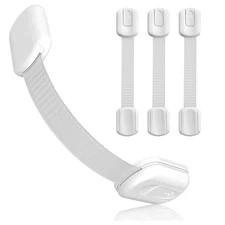 Matenf Child Proof Cabinet Locks (4 Packs), Baby Toddlers Locks for Drawers, Ref