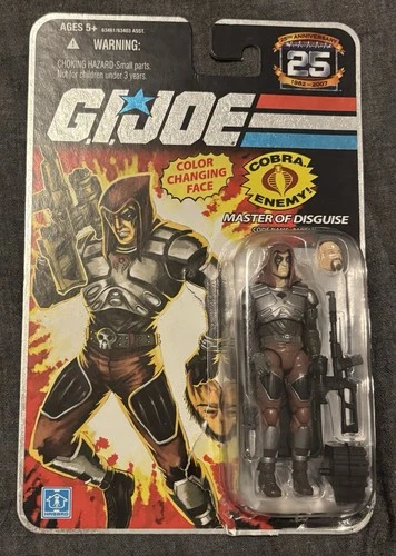 2007 HASBRO GI JOE 25TH COBRA ZARTAN FOIL CARD 3.75 FIGURE