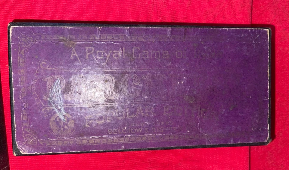 Parcheesi Board Game Boxes Shakers and Pieces Only 1940's - See Photos - Image 4 of 4