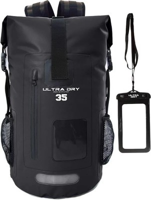 Ultra Dry Adventurer 35 Roll Top wasserdichte Tasche Rucksack, 35 Liter - Schwarz