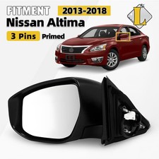 Left Side Door Mirror For 2013-2018 Nissan Altima Wo Signal Wo Heated 3 Pins