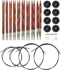 Knit Picks Options Wood Interchangeable Knitting Needle Set - US 4-11 Radiant 