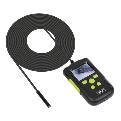 Sealey Ø8mm Kamera Video Endoskop mit 60mm Farb LCD Bildschirm 10m Kabel VS8112